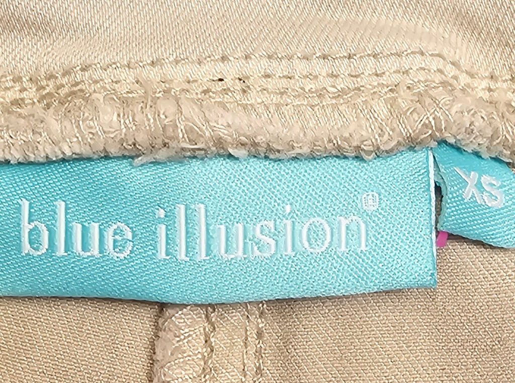 Blue Illusion Cream Jeans Cotton And Viscose Blend - XS image 2