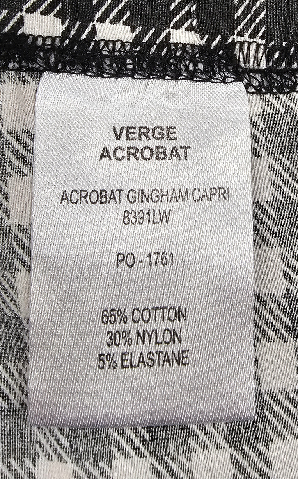 Verge 3/4 Black And White Checkered Pants - 18 image 4