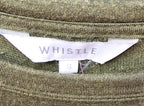 Whistle olive green long sleeve top - size S image 2