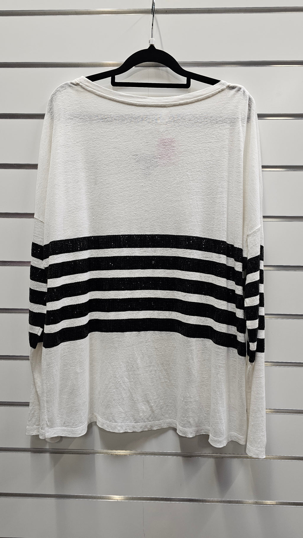 Verge Cream And Black Long Sleeve Top - 8 image 1