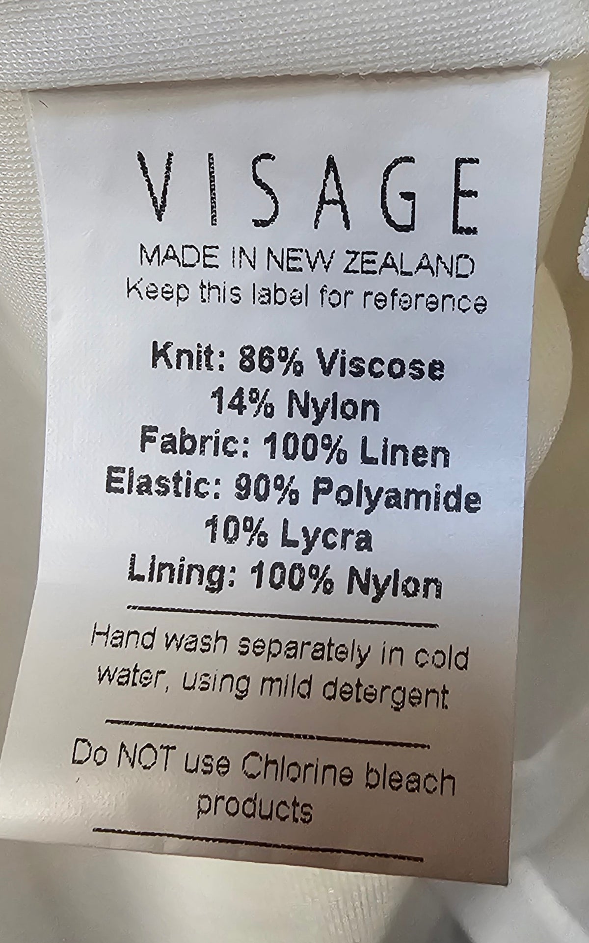Visage Cream Skirt Viscose Blend - XL image 3