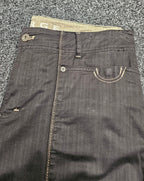 Verge 3/4 Black Pants With Beige Stitching - 18 image 1