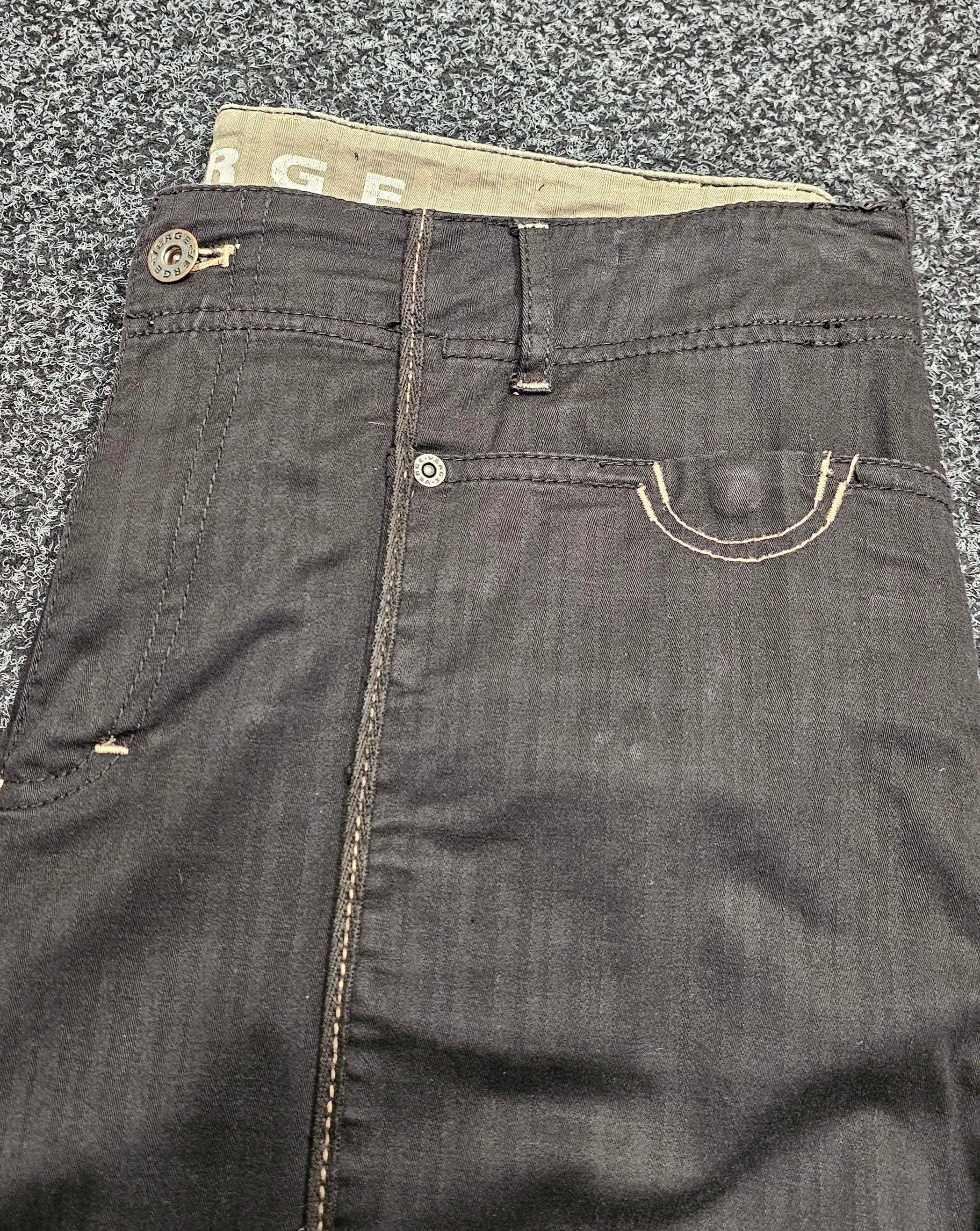 Verge 3/4 Black Pants With Beige Stitching - 18 image 1
