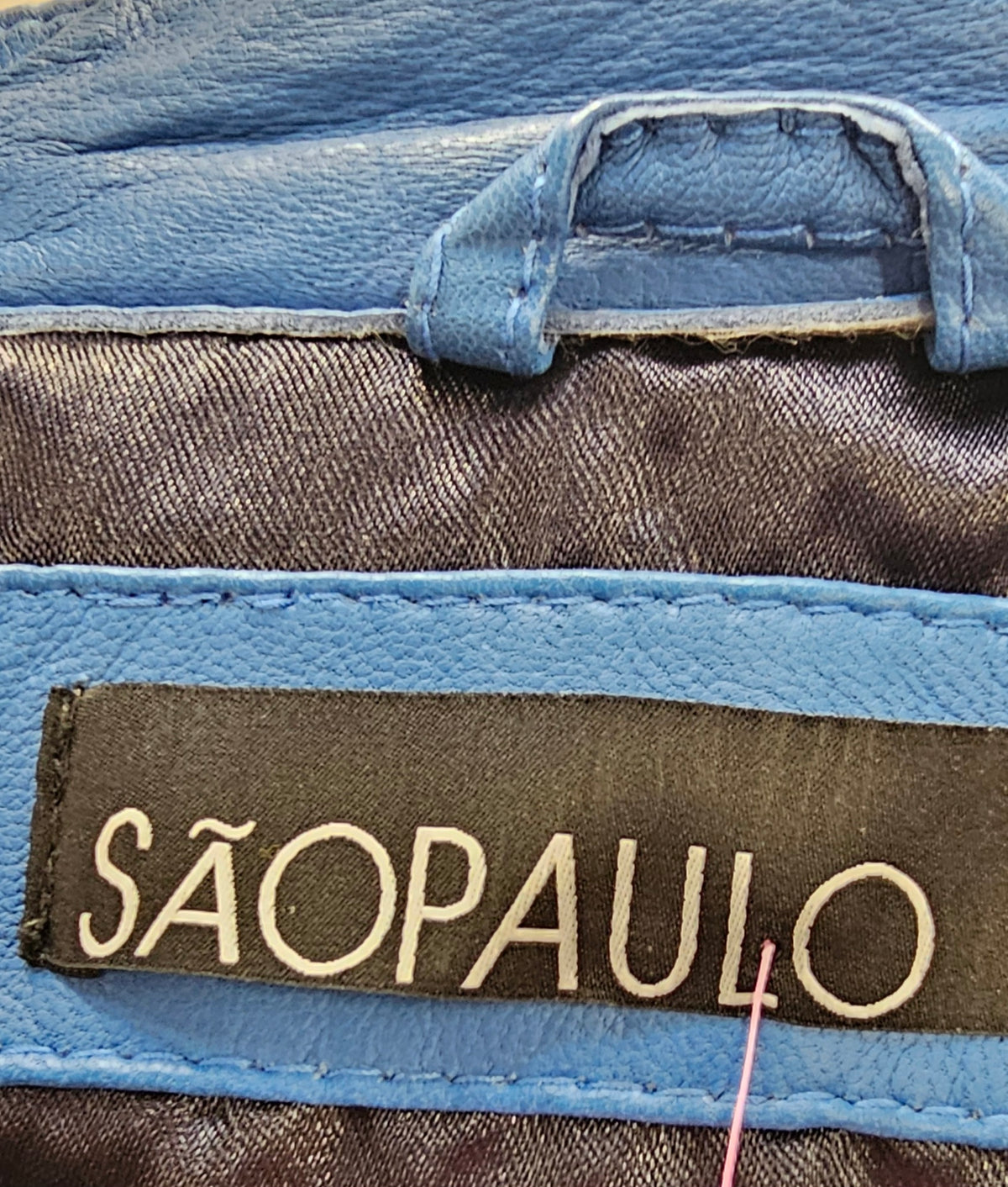 Sãopaulo Genuine Leather Blue Jacket - 10 (36) image 4