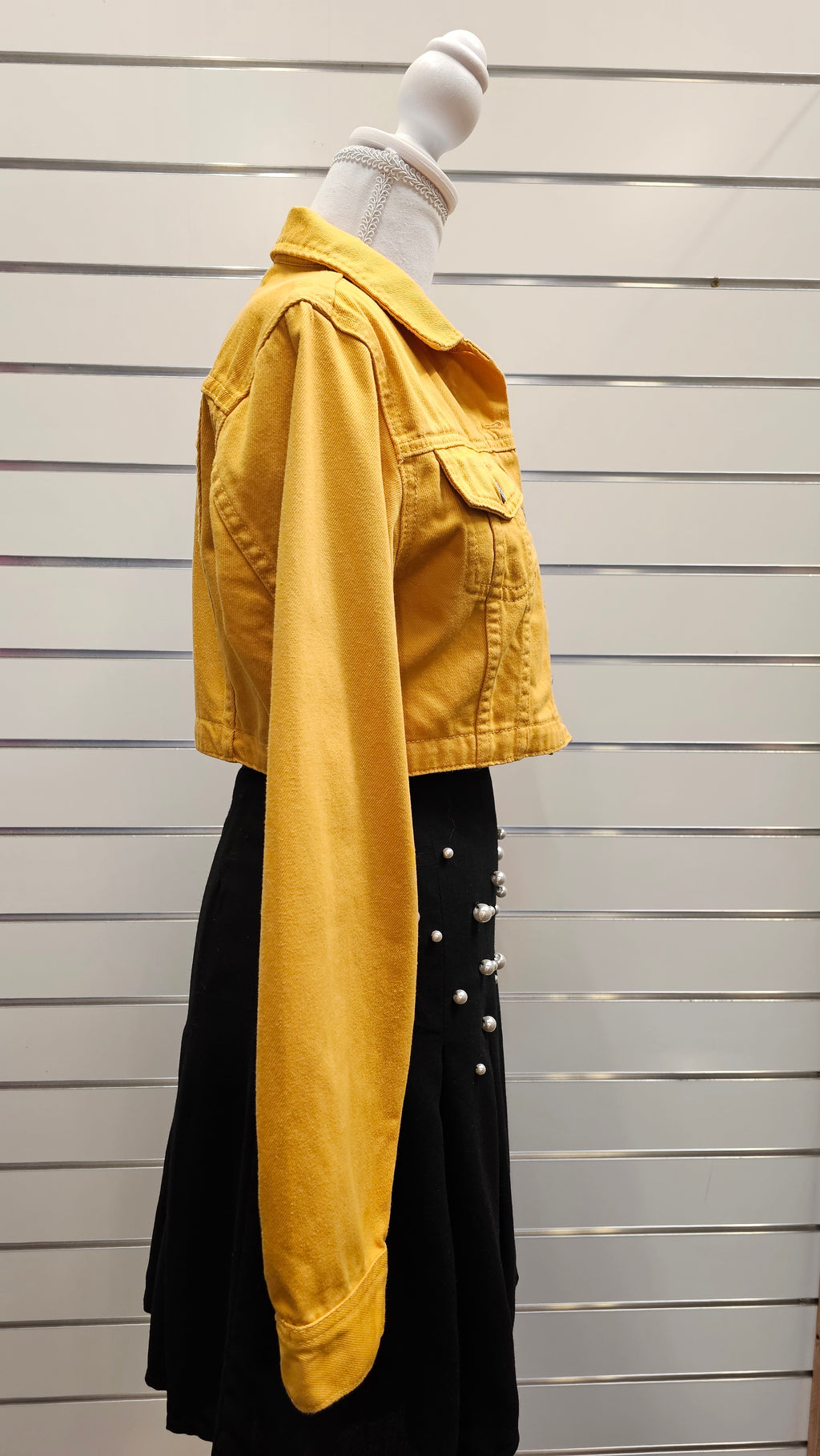 Glassons Mustard Cropped100% Cotton Jacket - 8 image 1