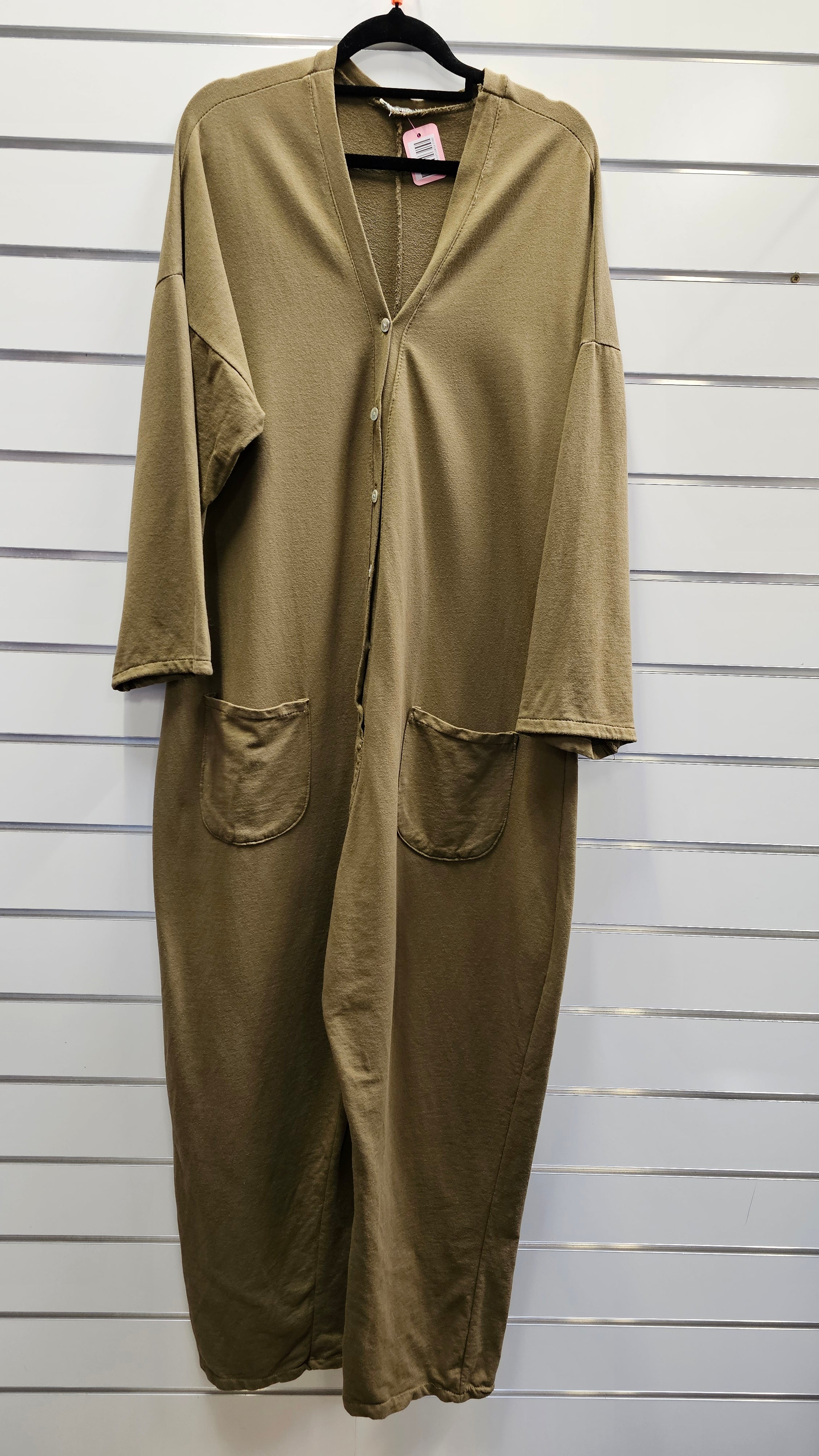 Made In Italy Khaki Playsuit - 14 image 0
