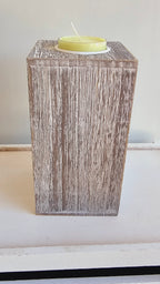 Shabby Chic Candle Holder with Light Green Candle image 3