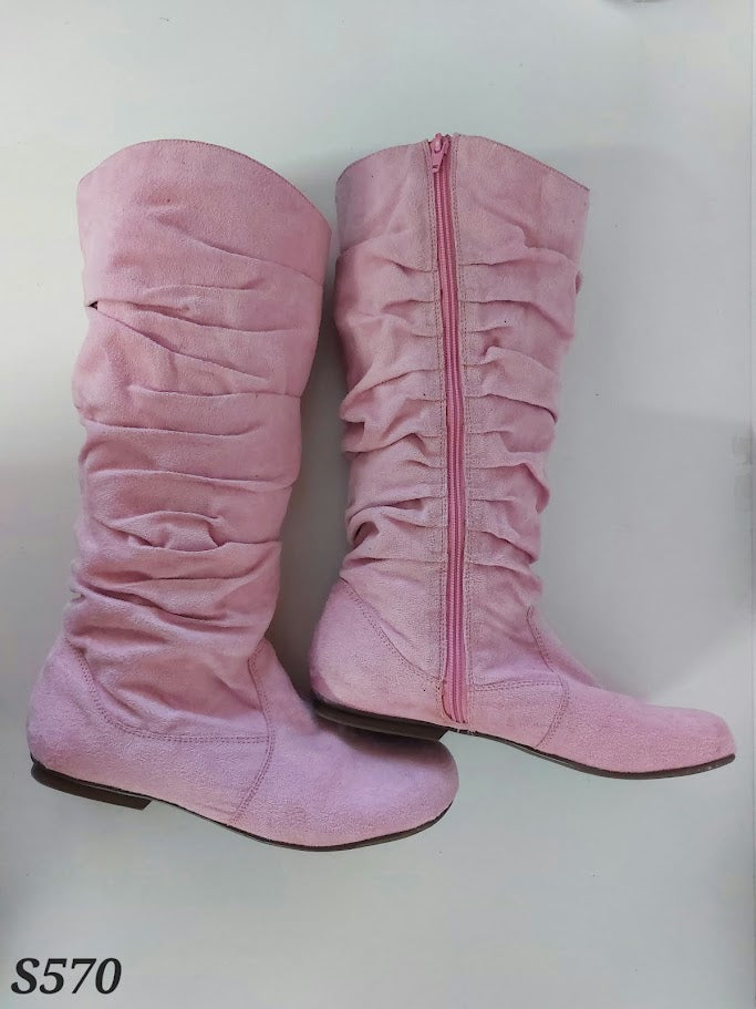 Pink Suede Boots - 40 image 0