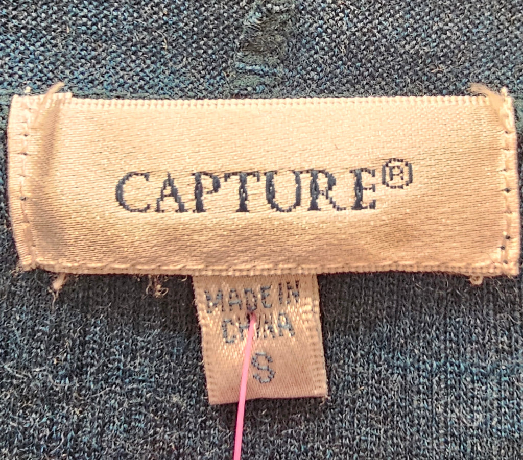 Capture Dark Turquoise 100% Merino Cardigan - S image 3