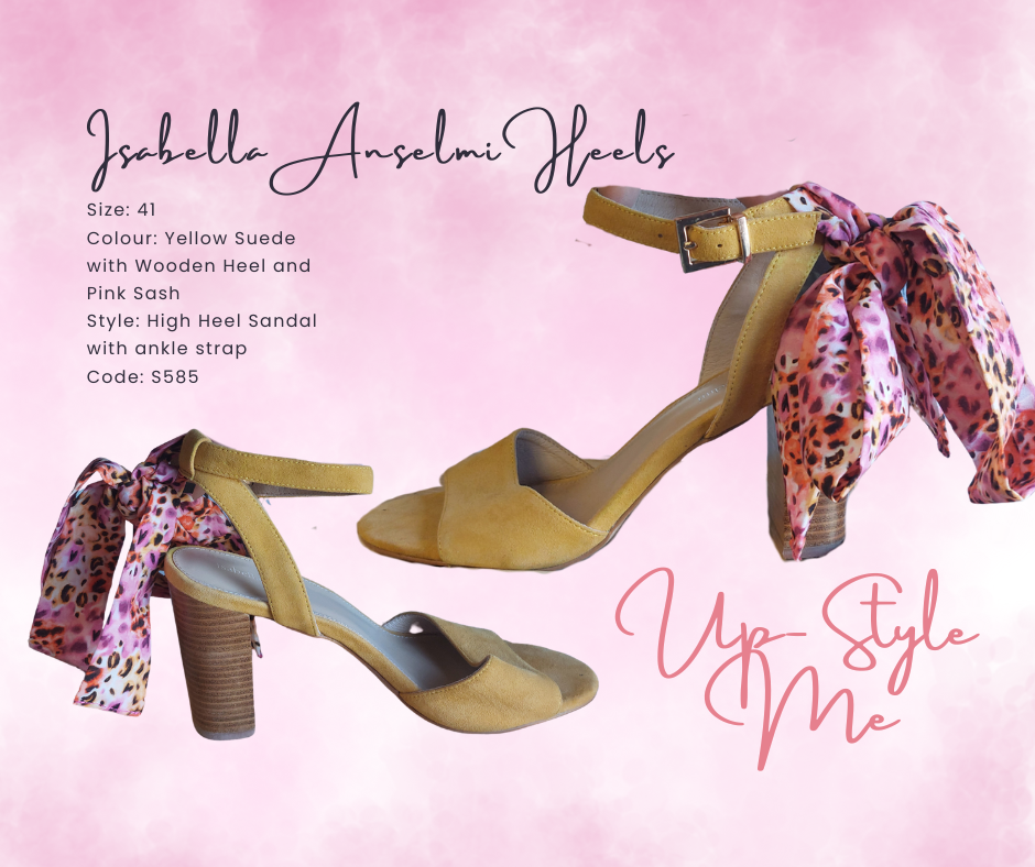 Isabella Anselmi Mustard Suede Heels - 41 image 0