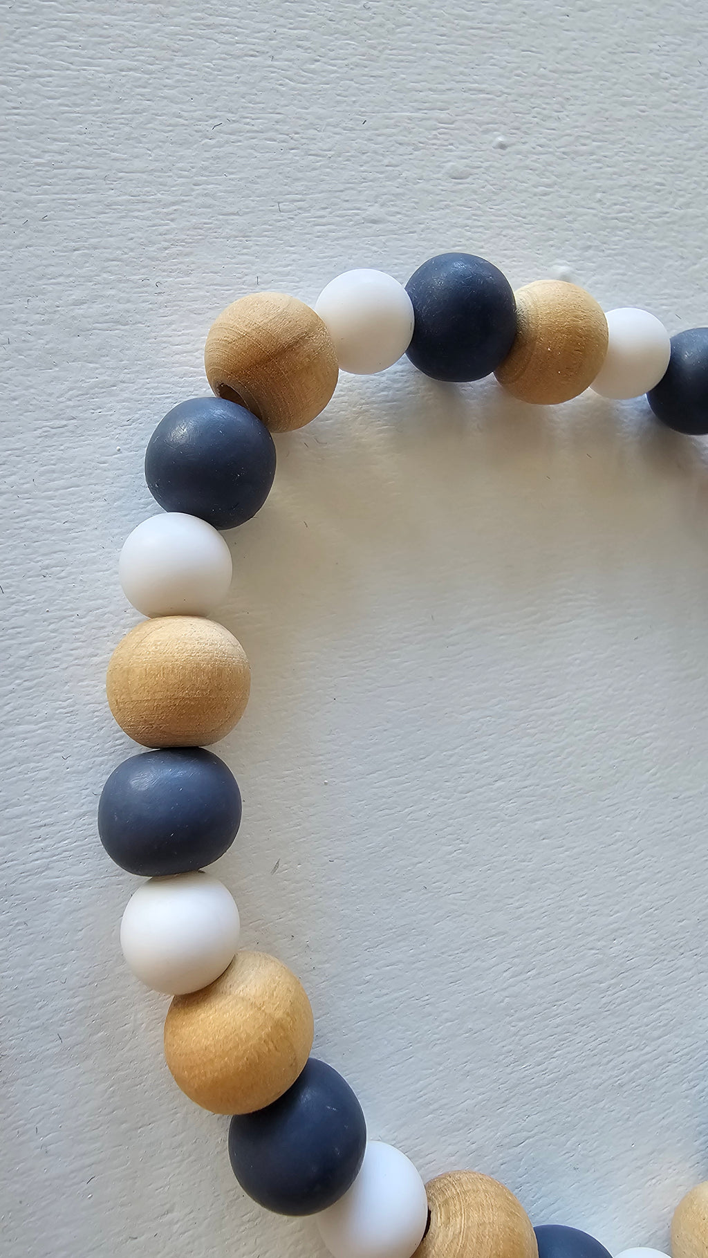 Multi-Colored Wood Beaded Bracelet image 1