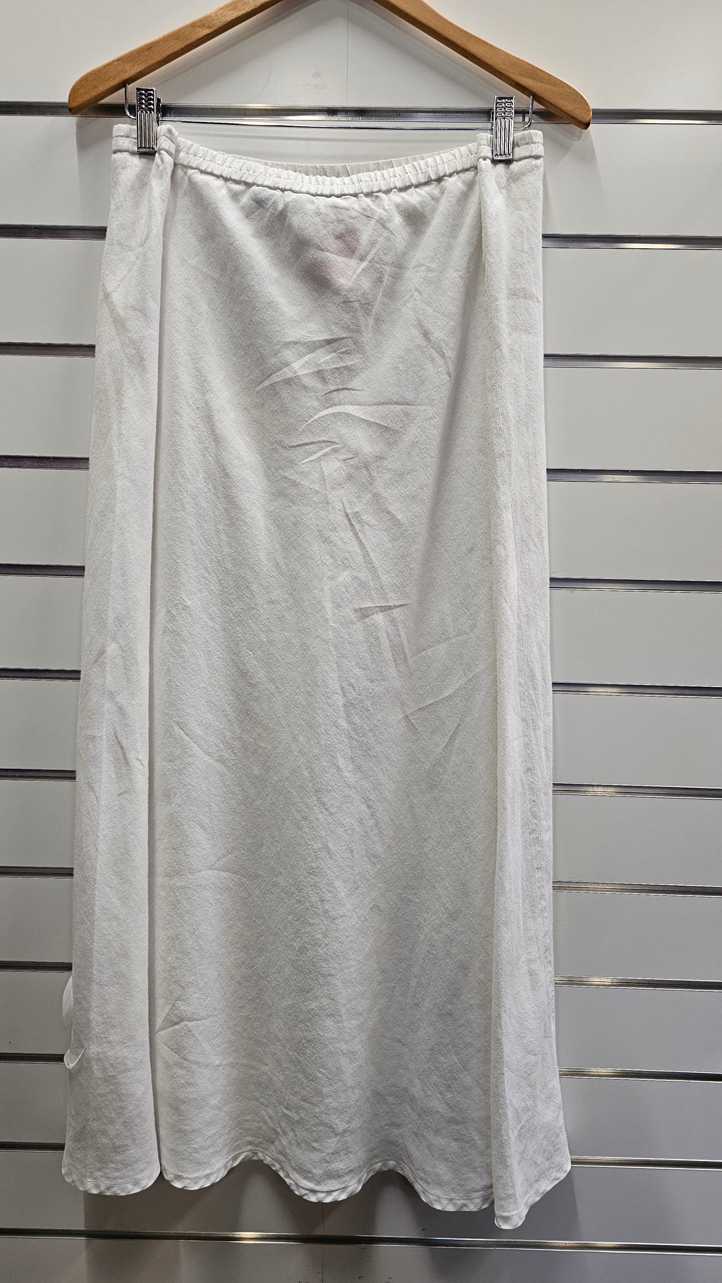 Sandra Steiner White 100% Linen Skirt - 20 image 1