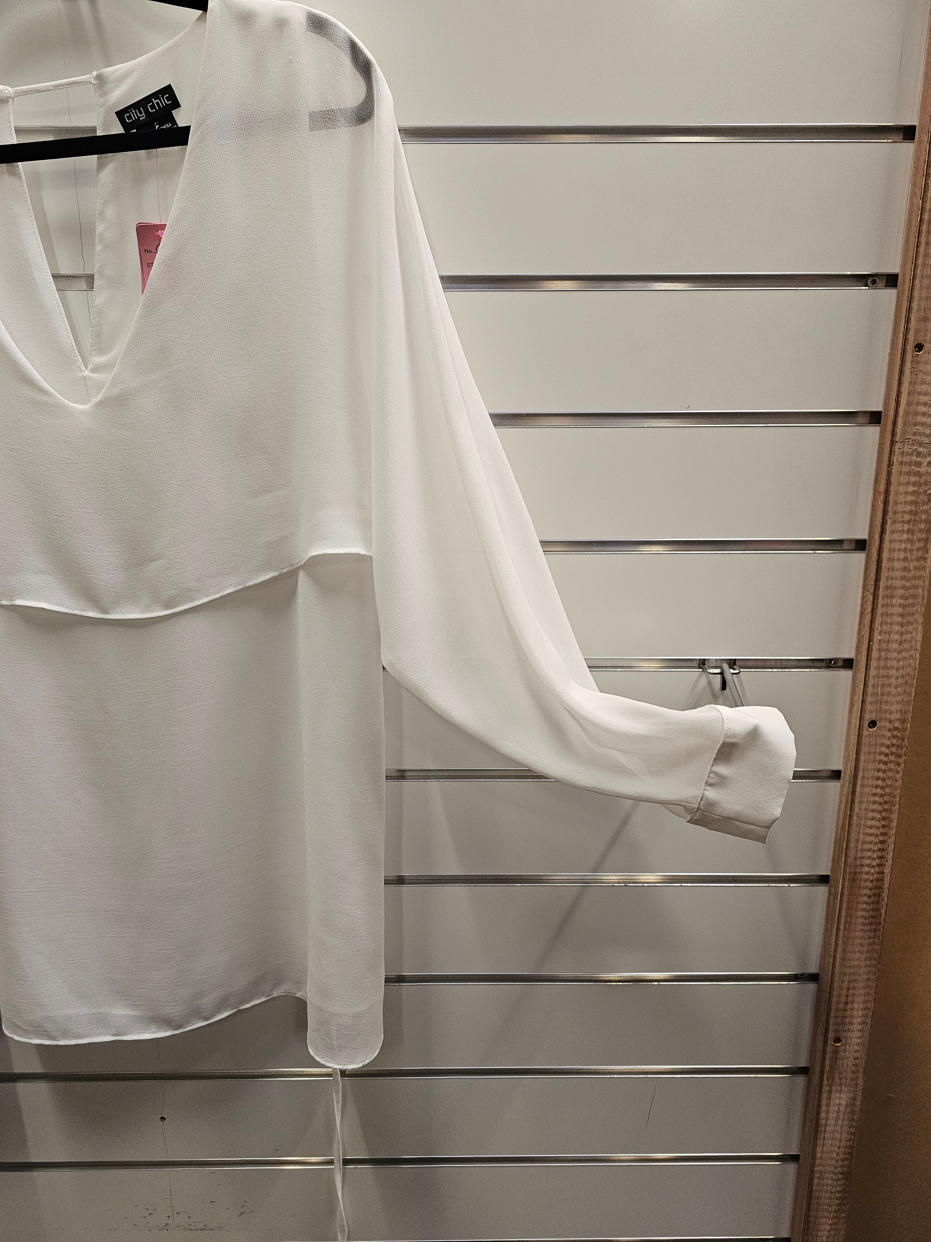 City Chic White Blouse - S image 3