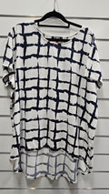 Toby Navy And White Tunic 100% Viscose - 16 image 0