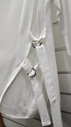Marco Polo White Long Sleeve Blouse 100% Viscose - 12 image 2