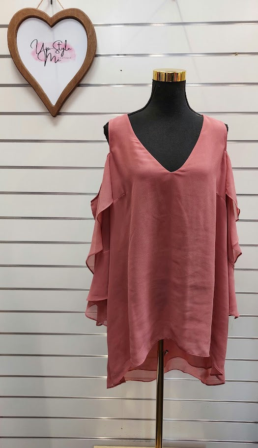 City Chic Chiffon Blouse - XS/16 image 1