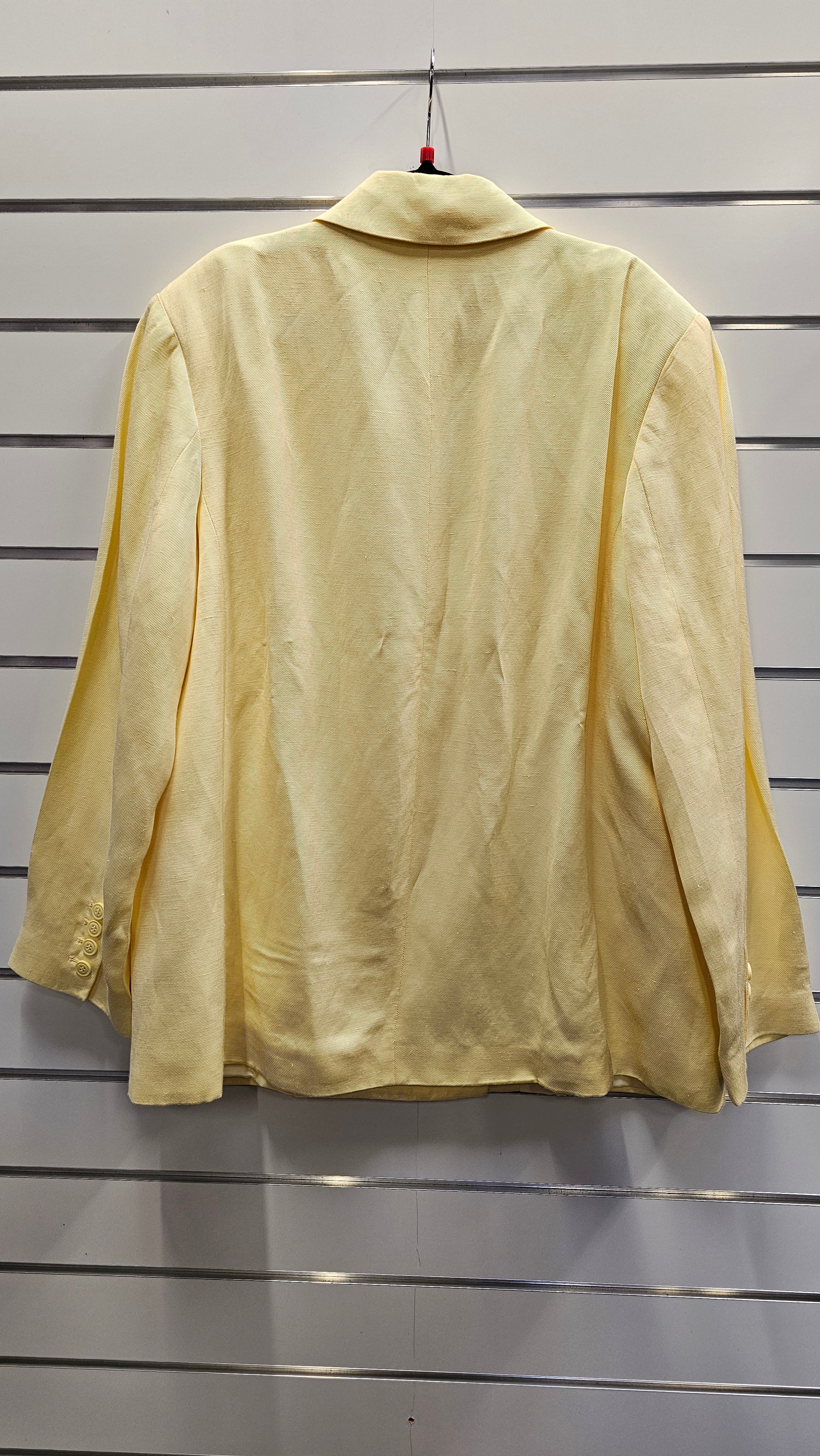 H&M Yellow Jacket Viscose And Linen Blend - L image 1