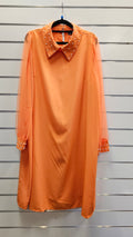 Shein Orange Long Sleeve Dress - 2XL image 0