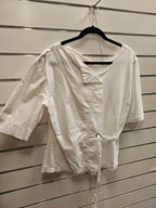 Mild Red White 100% Cotton Blouse - XL image 1