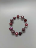 Pink/Red Beaded Bracelet - 18cm image 0