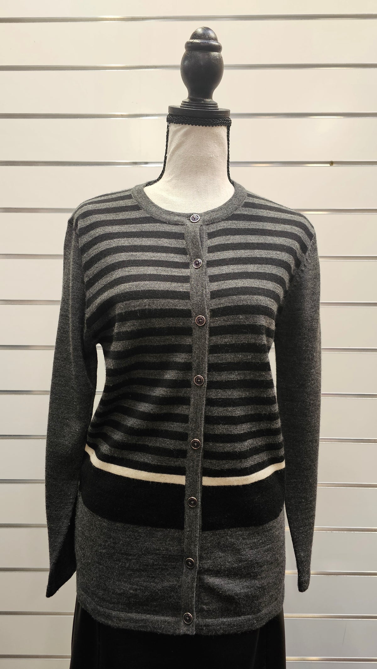Slade Grey Cardigan Pure New Wool - 10 image 0