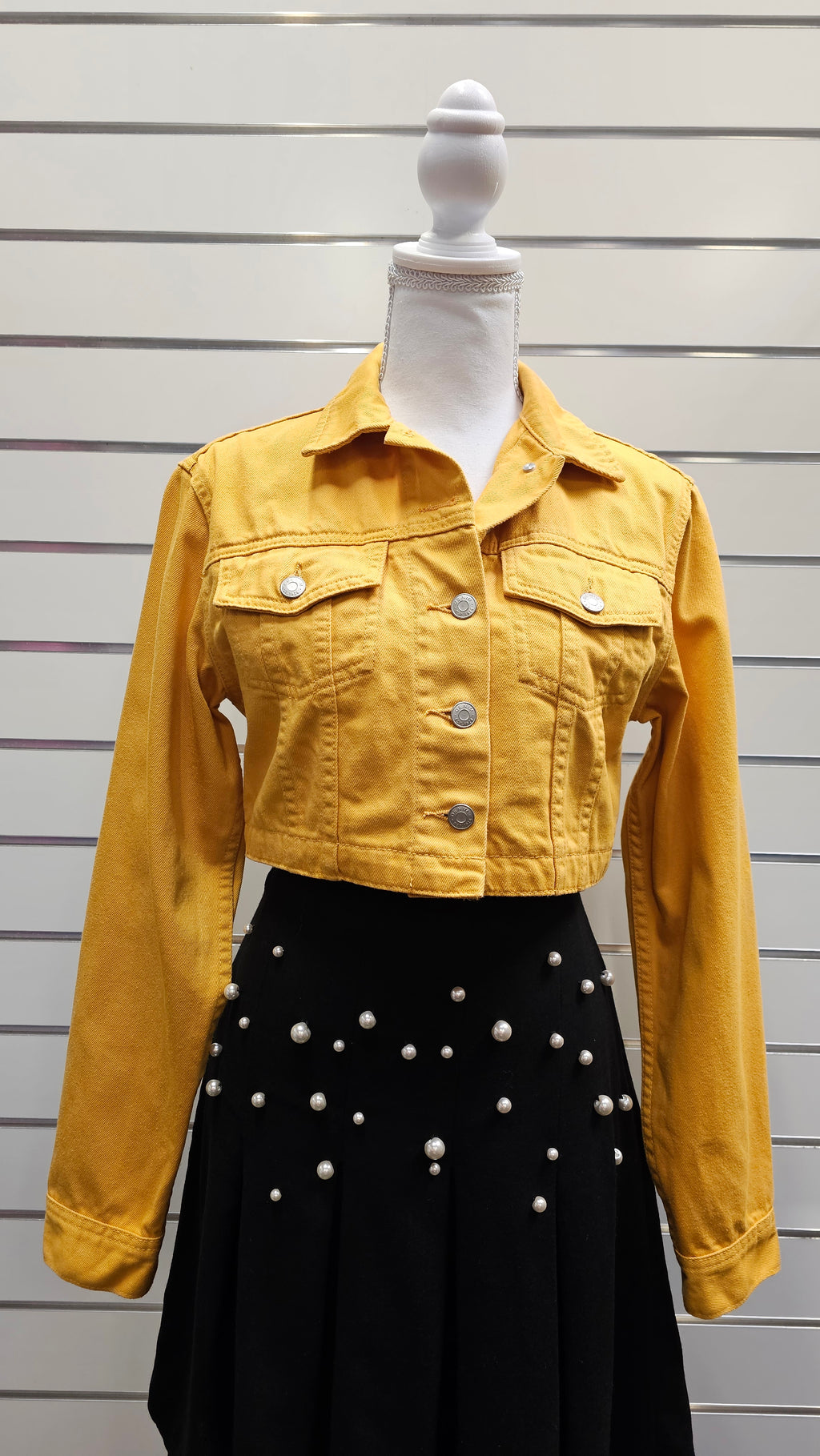 Glassons Mustard Cropped100% Cotton Jacket - 8 image 0