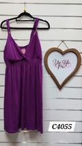Sundress Purple Sundress with built in bra - 16