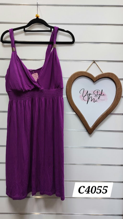 Sundress Purple Sundress with built in bra - 16