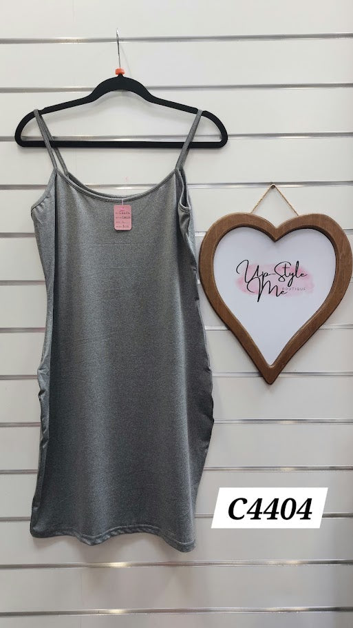 Grey Singlet Dress - L