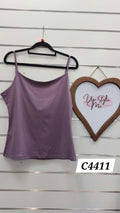 Plum Singlet Top - L