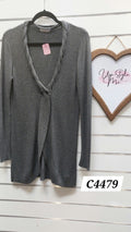 Grey Long Sleeve Cardi - 12
