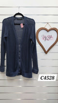 Glassons Blue Knitted Cardi with Front Zip - L