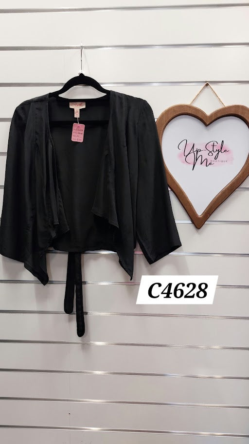 Scarlett Black Silk Jacket - 12