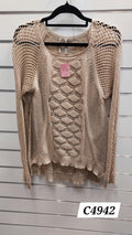 Guess Gold Knitted Top