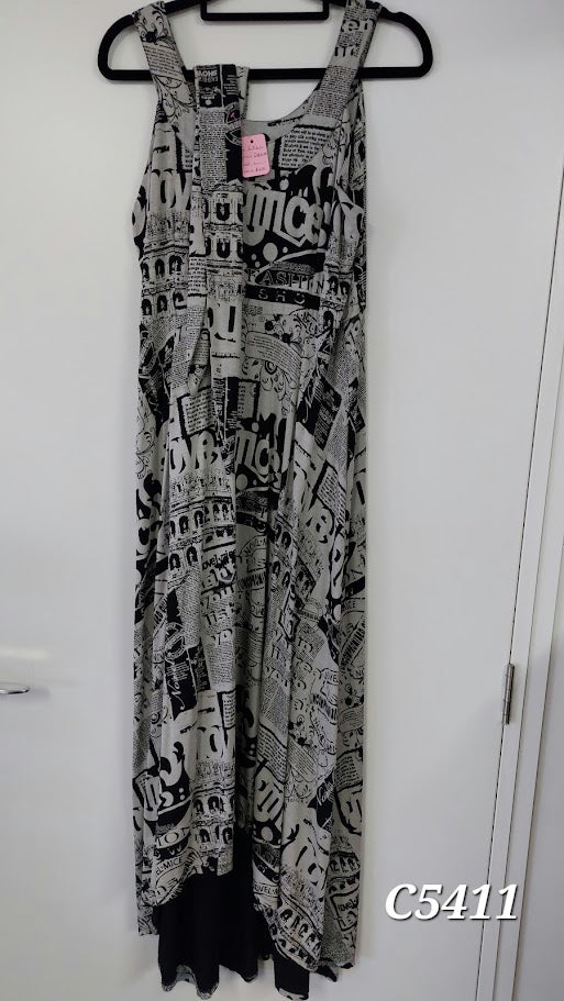 Annie Black/Grey Dress