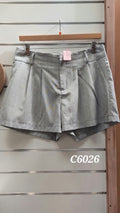 Miss Valley Grey Linen Shorts - 14