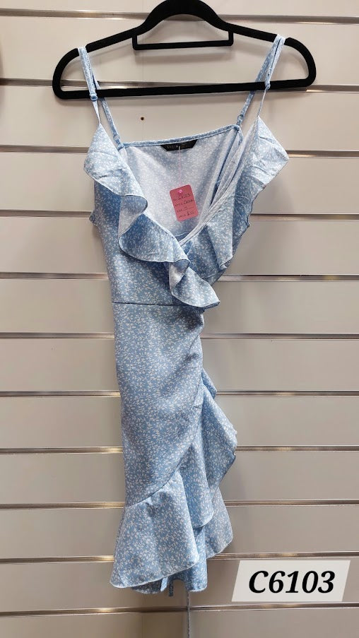Shein Blue Strap Dress - M