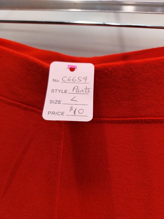 Jean Jones Red Pants - L