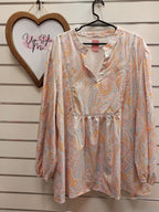 Shein Orange/Pink Tunic Top -20