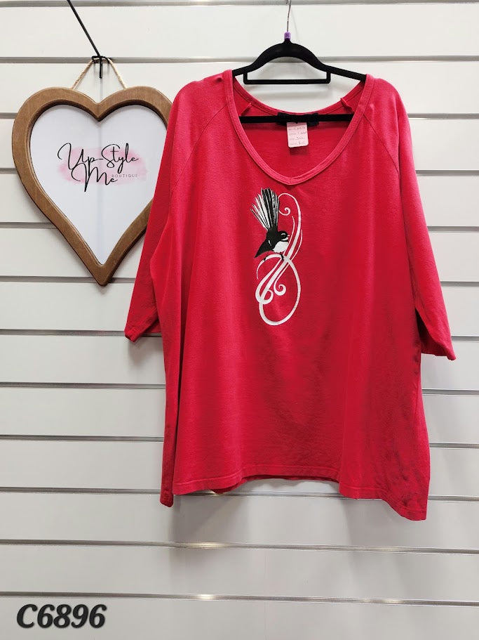 Anna Krsinic Red  3/4 T-shirt -3XL