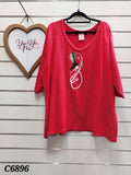 Anna Krsinic Red  3/4 T-shirt -3XL