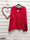 Eves St Clair Red L/S Top -22