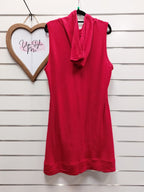 Foil Red Merino Hooded Tunic - XL
