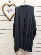 Emerge Navy Knit Open Cardigan - L