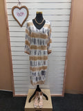 Caju Multi Cream Dress -XL