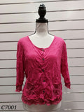 Berlin Rasberry cardigan -XL