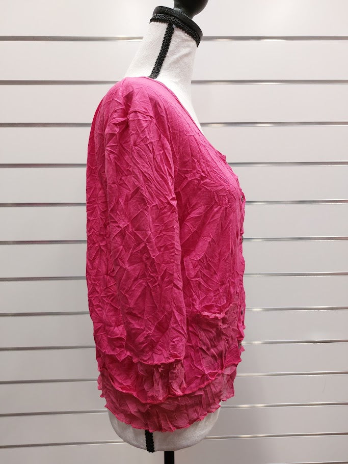 Berlin Rasberry cardigan -XL