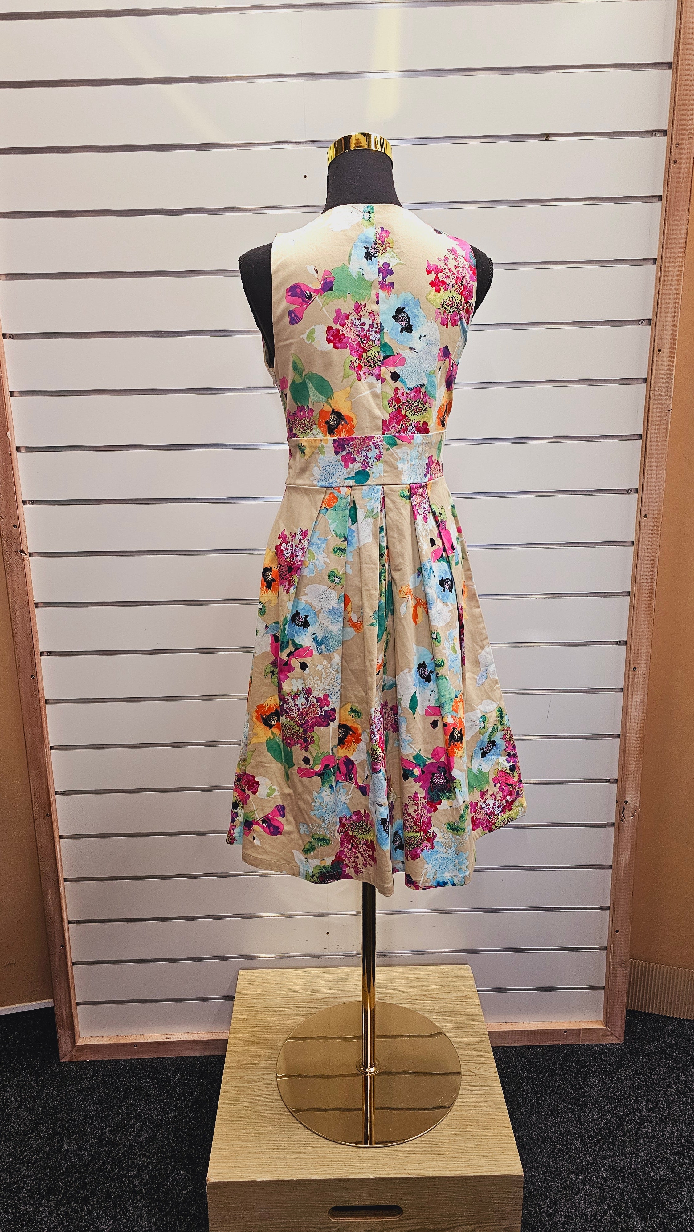 A-Line Floral Dress - 8