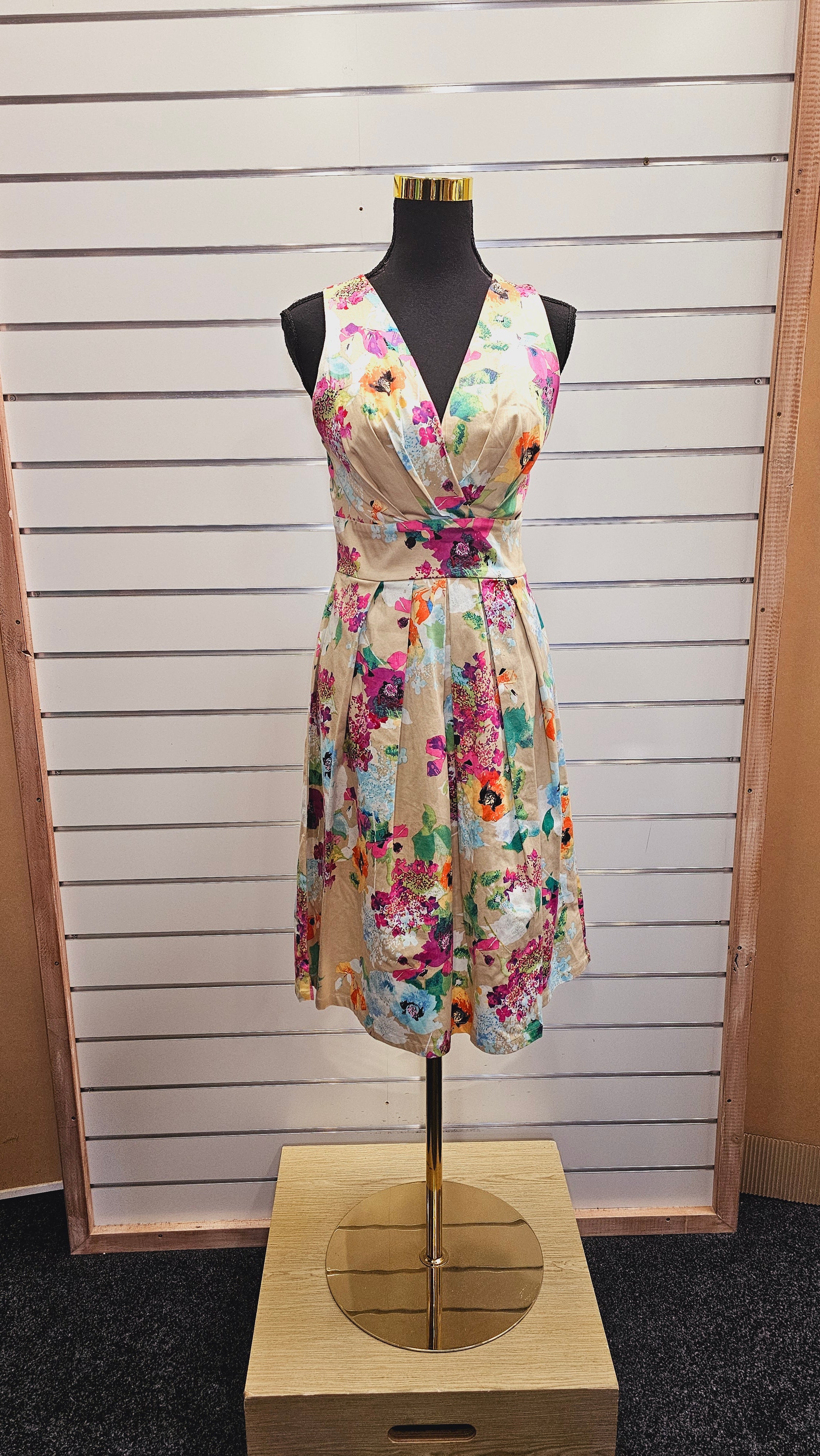 A-Line Floral Dress - 8