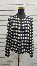 Cue Black & White Blouse - 10